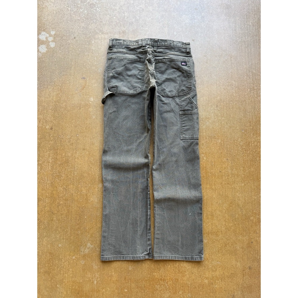 Dickies Faded Moss Forest Green Canvas Carpenter Work Skater Y2K Pants 31Wx30L